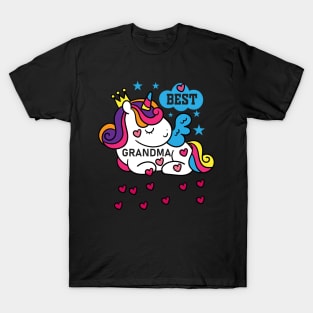 Grandmacorn Unicorn Granny T-Shirt